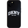 Etui silikonowe DKNY Arch Logo z MagSafe do iPhone’a 14 - czarny