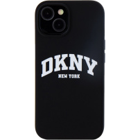 Etui silikonowe DKNY Arch Logo z MagSafe do iPhone’a 14 - czarny