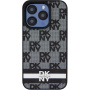 Etui DKNY Checkered Pattern and Stripe do iPhone’a 15 Pro Max - szary