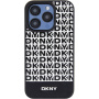 Etui DKNY Repeat Pattern Bottom Stripe z MagSafe do iPhone’a 13 Pro Max - czarny