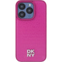 Etui DKNY Repeat Pattern Stack Logo z MagSafe do iPhone’a 15 Pro Max - różowy