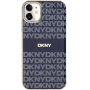 DKNY Osłona w paski w tonalnym wzorze z MagSafe dla iPhone'a 11 - granatowa