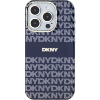 DKNY Osłona w paski w tonalnym wzorze z MagSafe dla iPhone'a 13 Pro - ciemnoniebieska