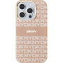 DKNY Etui w paski w tonalnych wzorach z MagSafe dla iPhone'a 13 Pro Max - różowe