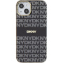DKNY Osłona w paski w tonalnym wzorze z MagSafe dla iPhone'a 14 - czarna