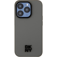 Etui DKNY Stack Logo z MagSafe do iPhone’a 15 Pro - szary