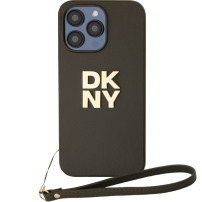 DKNY Etui Stack Logo z paskiem do iPhone'a 15 Pro Max - oliwkowe