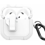 DUX DUCIS Pecp wytrzymałe etui z karabińczykiem do AirPods 4 / 5 - biały