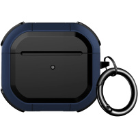 Wytrzymałe etui ze wzmocnionymi narożnikami do AirPods 4 / 5 - ciemnoniebieski