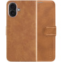 FIXED Etui z klapką Opus do iPhone'a 16 - brązowe
