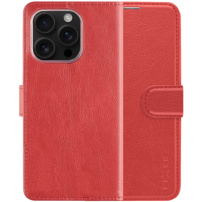 FIXED Etui z klapką Opus do iPhone'a 16 Pro - czerwone