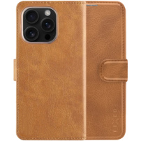FIXED Etui z klapką Opus do iPhone'a 16 Pro - brązowe