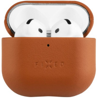 FIXED PodsLeather skórzane etui do AirPods 4 / 5 - brązowe