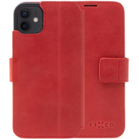 FIXED ProFit pokrowiec skórzany do iPhone 12 / 12 Pro - czerwony