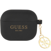 Guess 4G Charm silikonowe etui dla AirPods 3 - czarny