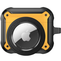 Super wytrzymałe etui ochronne 2w1 dla AirPods 3 / AirTag 1 / 2 - żółte