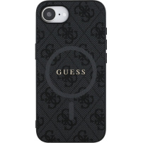 Etui Guess 4G Colored Ring z MagSafe do iPhone 16e / 17e - szary