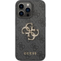 Guess 4G Metal Logo etui do iPhone 14 Pro - szary