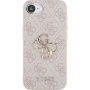 Guess 4G Metal Logo etui do iPhone 16e / 17e - różowy