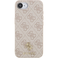 Guess 4G Small Metal Logo etui z MagSafe do iPhone 16e / 17e - różowy
