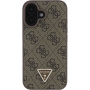 Guess Metalowa nakładka z logo 4G Strass Triangle do iPhone'a 16 - brązowa
