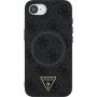Guess 4G Strass Triangle Metal Logo etui z MagSafe do iPhone 16e / 17e - szary