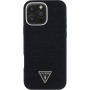 Etui Guess Denim Triangle Logo z MagSafe do iPhone 16 Pro - czarne