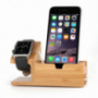 Drewniana stacja dokująca i ładująca / stojak dla Apple Watch 38mm / 42mm i iPhone 7 / 7 Plus / 6S / 6S Plus / 6 / 6 Plus i iPhone 5 / 5S / 5C