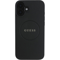 Guess Granatowy Classic Osłona logo z MagSafe dla iPhone'a 16 - czarna