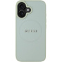 Guess Ziarnista Classic Etui z logo MagSafe na iPhone'a 16 - zielone