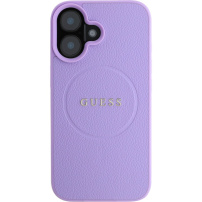 Guess Granatowa Classic Osłona Logo z MagSafe dla iPhone'a 16 Plus - Fioletowa