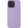 Guess Granatowa Classic Osłona logo z MagSafe dla iPhone'a 16 Pro - fioletowa