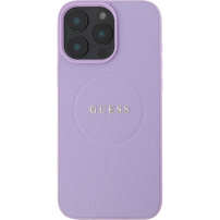 Guess Granatowa Classic Osłona logo z MagSafe dla iPhone'a 16 Pro - fioletowa