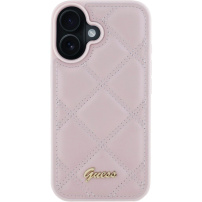 Guess Etui pikowane do iPhone'a 16 - różowe