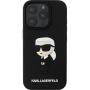 Karl Lagerfeld Etui 3D Rubber Ikonik do iPhone'a 16 Pro - czarne