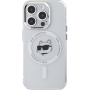 Karl Lagerfeld Metalowa osłona ramki IML Choupette Head z MagSafe do iPhone'a 15 Pro Max - przezroczysta