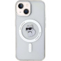 Karl Lagerfeld IML Choupette pokrowiec z Magsafe dla iPhone 15 - przezroczyste