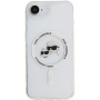 Karl Lagerfeld IML K&CH Heads Metal Frame etui z MagSafe do iPhone 16e / 17e - przezroczyste