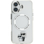 Karl Lagerfeld Etui IML Karl i Choupette z MagSafe dla iPhone'a 16 Plus - Przezroczyste