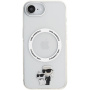 Karl Lagerfeld IML Karl and Choupette etui z MagSafe do iPhone 16e / 17e - przezroczyste