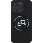 Karl Lagerfeld Silikonowa osłona głowic K&CH z MagSafe do iPhone'a 16 Pro - czarna