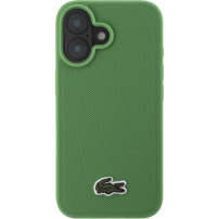 Lacoste Kultowa tkana nakładka z logo Petit Pique z MagSafe na iPhone'a 16 - zielona