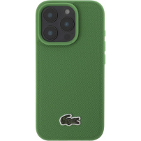 Lacoste Kultowa tkana nakładka z logo Petit Pique z MagSafe na iPhone'a 16 Pro - zielona