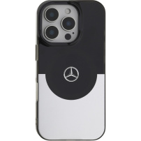 Mercedes Etui dwuwarstwowe z MagSafe do iPhone'a 16 Pro - czarno-srebrne