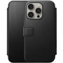 Nomad Modern Leather Folio flip pokrowiec z MagSafe dla iPhone 15 Pro - czarne