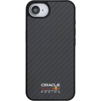 Oracle Red Bull Racing Carbon Shiny Logo etui z MagSafe do iPhone 16e / 17e - czarny