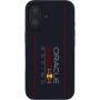 Oracle Red Bull Racing Pionowe silikonowe etui z logo z MagSafe na iPhone'a 16 - ciemnoniebieski