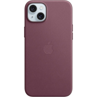 Oryginalny pokrowiec Apple wykonany z tkaniny FineWoven z MagSafe dla iPhone 15 Plus - morwa czerwona