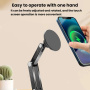 P74 obrotowy regulowany stojak magnetyczny do iPhone - czarny