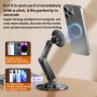 P74 obrotowy regulowany stojak magnetyczny do iPhone - czarny